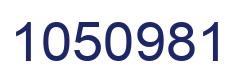 Number 1050981 blue image
