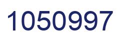 Number 1050997 blue image