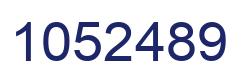Number 1052489 blue image