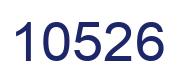 Number 10526 blue image