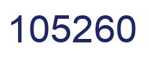 Number 105260 blue image