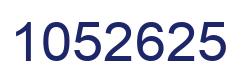 Number 1052625 blue image