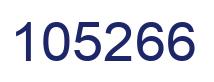 Number 105266 blue image
