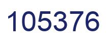 Number 105376 blue image