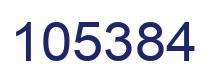 Number 105384 blue image