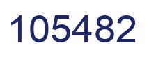 Number 105482 blue image