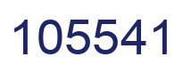 Number 105541 blue image