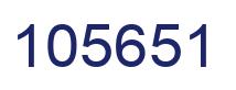 Number 105651 blue image