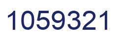Number 1059321 blue image