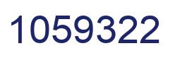 Number 1059322 blue image