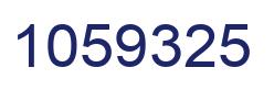 Number 1059325 blue image