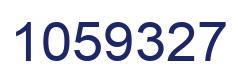 Number 1059327 blue image