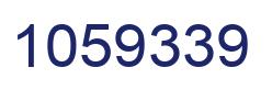 Number 1059339 blue image