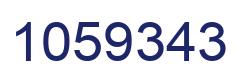 Number 1059343 blue image