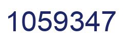 Number 1059347 blue image