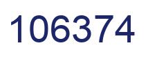 Number 106374 blue image