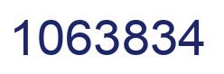Number 1063834 blue image