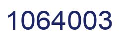 Number 1064003 blue image