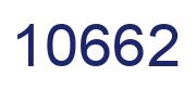 Número 10662 imagen azul