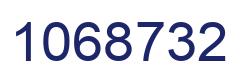 Number 1068732 blue image