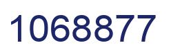 Number 1068877 blue image