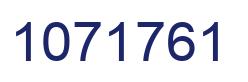 Number 1071761 blue image