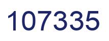 Number 107335 blue image