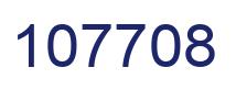 Number 107708 blue image