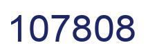 Number 107808 blue image