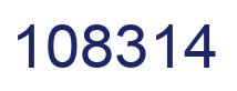 Number 108314 blue image