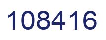 Number 108416 blue image
