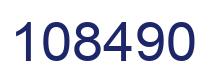 Número 108490 imagen azul