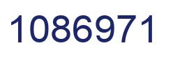 Number 1086971 blue image