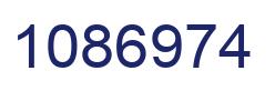 Number 1086974 blue image
