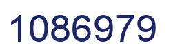 Número 1086979 imagen azul