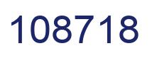 Number 108718 blue image