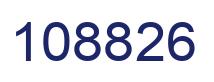 Number 108826 blue image