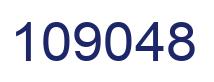 Number 109048 blue image