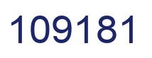Number 109181 blue image