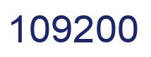 Number 109200 blue image