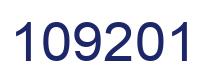 Number 109201 blue image