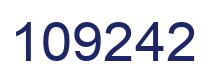 Número 109242 imagen azul