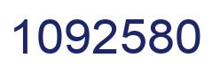 Number 1092580 blue image