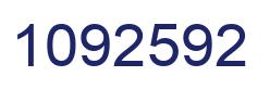 Number 1092592 blue image