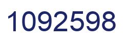 Number 1092598 blue image