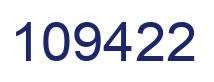 Number 109422 blue image