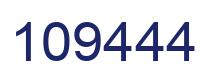 Número 109444 imagen azul