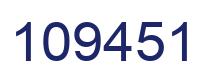 Número 109451 imagen azul