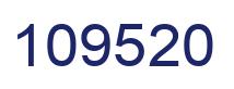 Number 109520 blue image