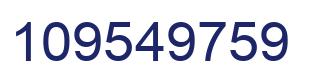 Número 109549759 imagen azul